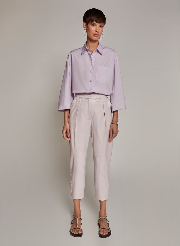 Calça Le Lis Perla Couro Feminina 34