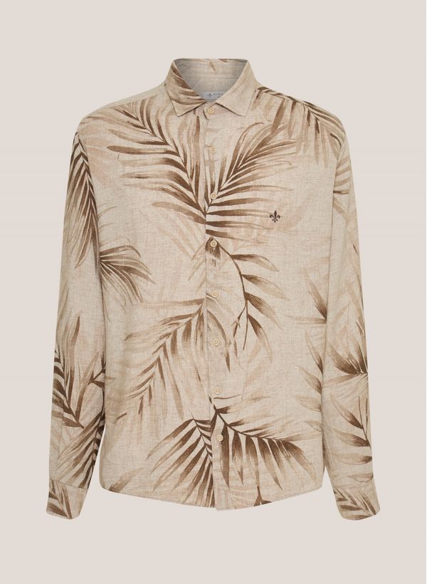 Camisa Slim Fit Modal Estampada Dudalina Masculina 3