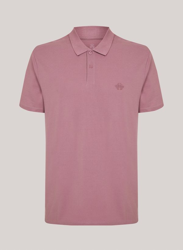 Polo Regular Fit Light Transfer Rosa Médio John John Masculina M