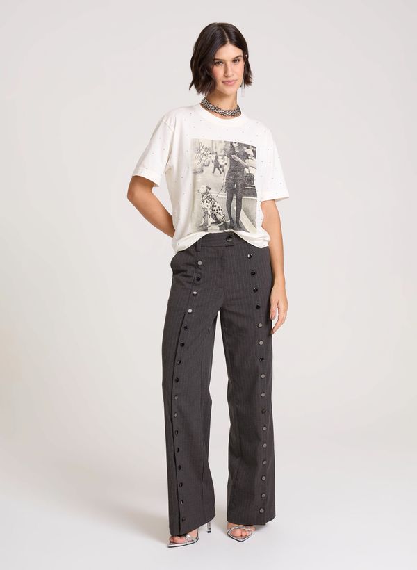 Calça Ampla Snap John John Feminina 46